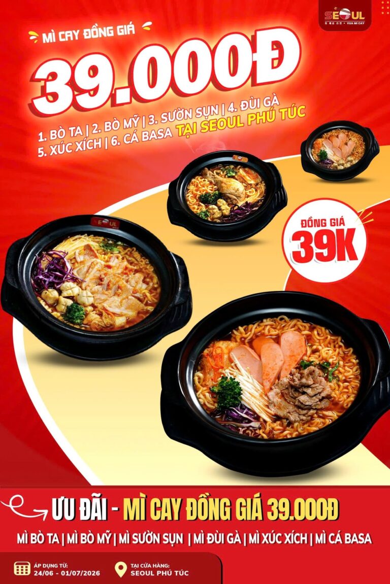Nhận tiệc hè chill – săn deal cực chất! – SEOUL PHÚ