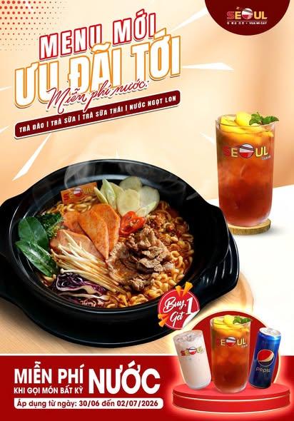 Menu Mới – Ưu đãi tới! – SEOUL TÂN TẠO