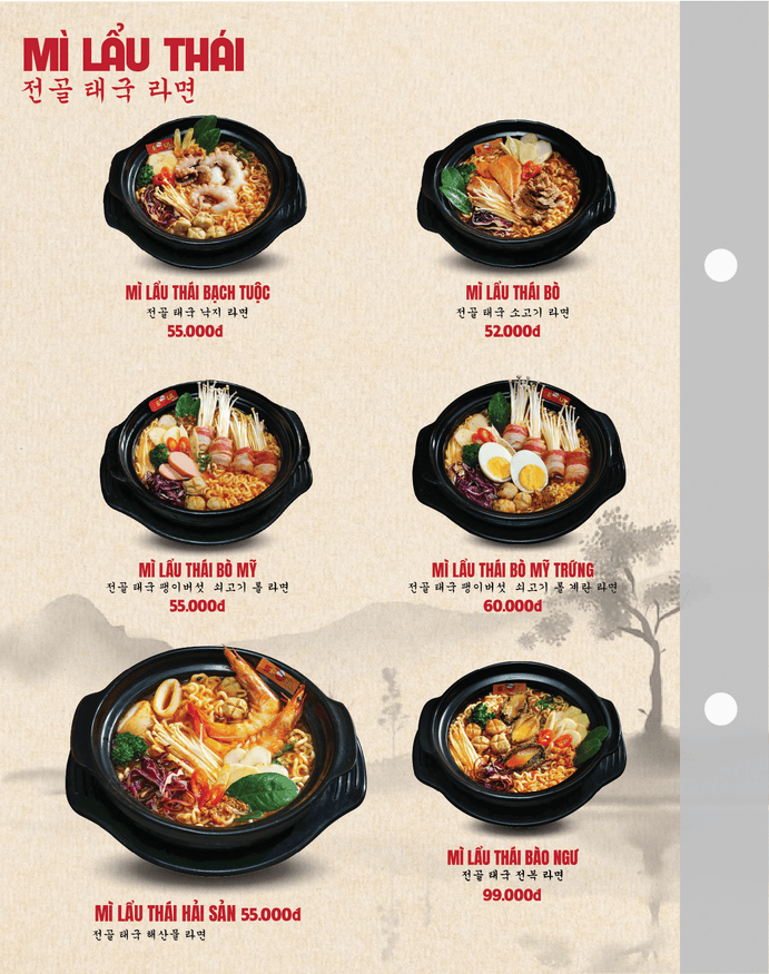 Menu SEOUL Đơn Dương trang 3