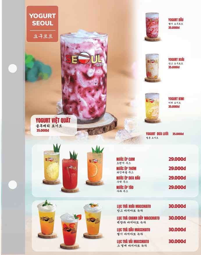 Menu SEOUL Phước Long trang 16
