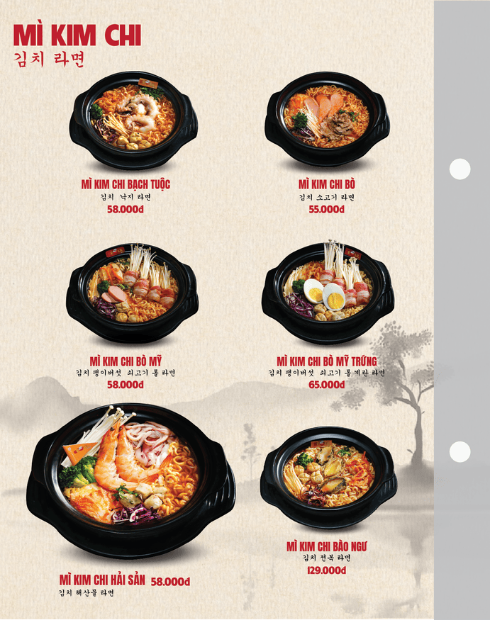 Menu SEOUL Quy Nhơn-335 Nguyễn Thái Học trang 1