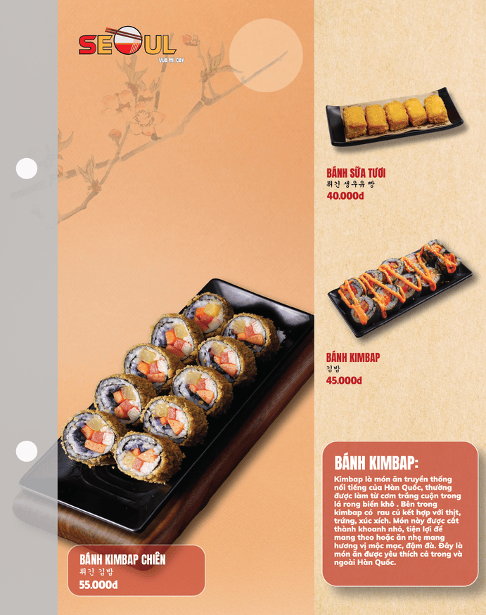 Menu SEOUL Vườn Lài ( Tân Phú ) trang 8