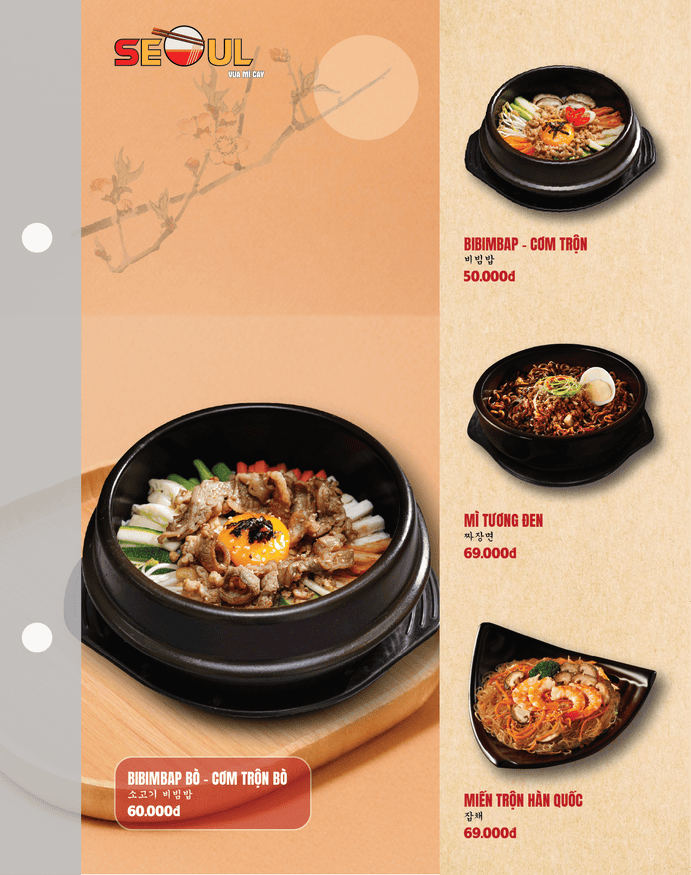 Menu SEOUL 30 Tháng 4 trang 10