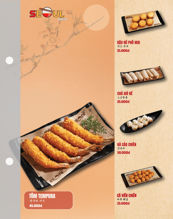Menu SEOUL Bình Sơn trang 14