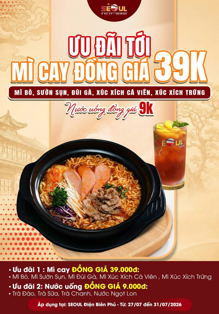Deal ngon đồng giá – Ghé SEOUL nha 🤩 – SEOUL ĐIỆN BIÊN PHỦ