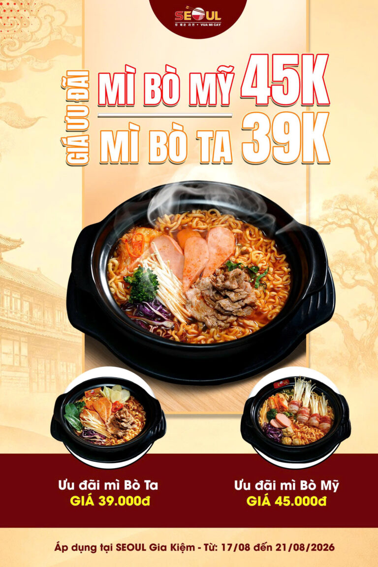 Hè thêm deal – ghé thêm chill! – SEOUL GIA KIỆM