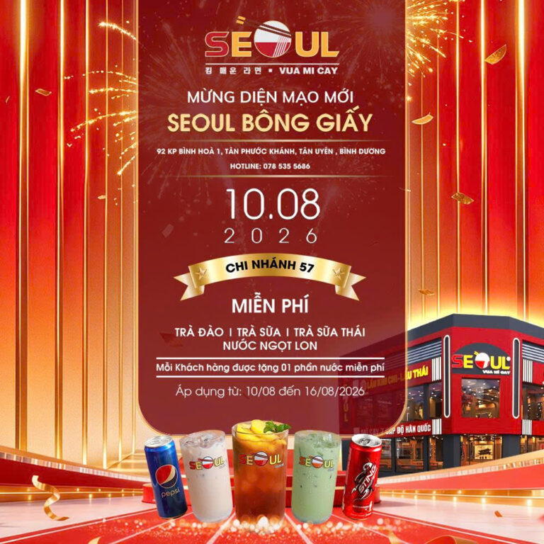 Diện mạo mới – Ưu đãi tới! – SEOUL BÔNG GIẤY