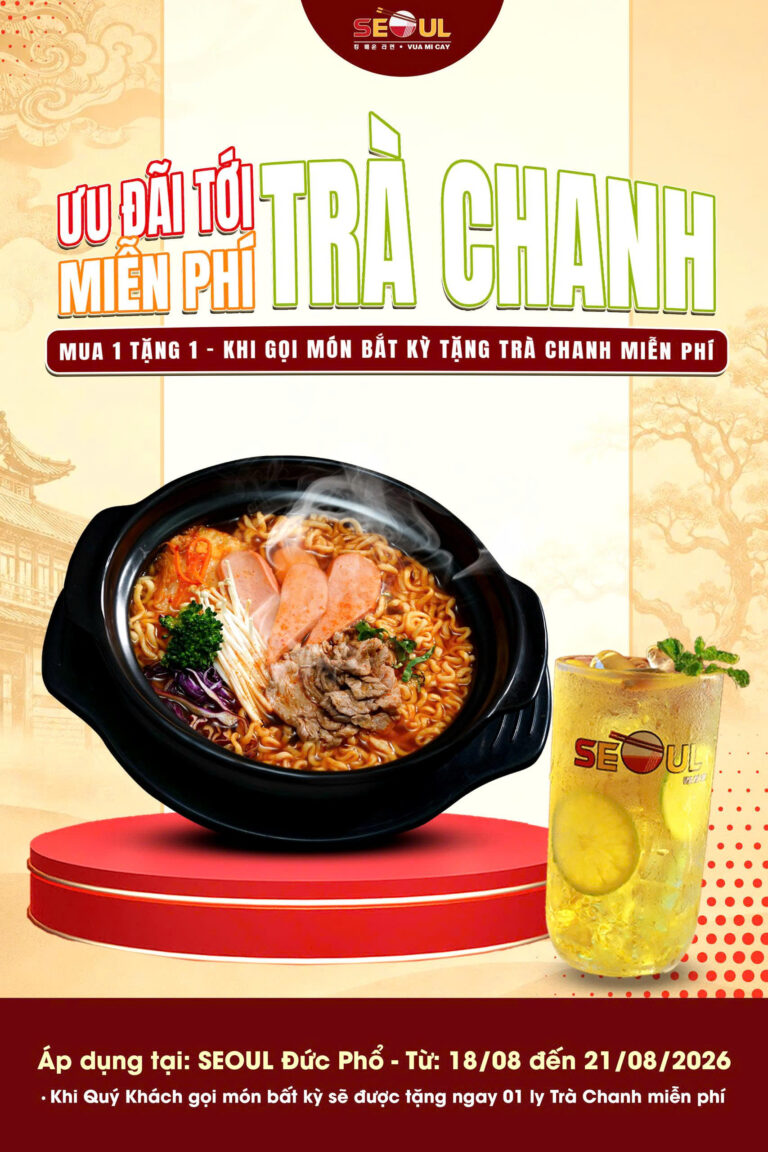 Lộ diện ưu đãi hot tại – SEOUL ĐỨC PHỔ!