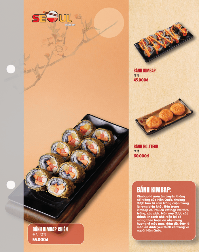 Menu SEOUL Điện Ngọc trang 8