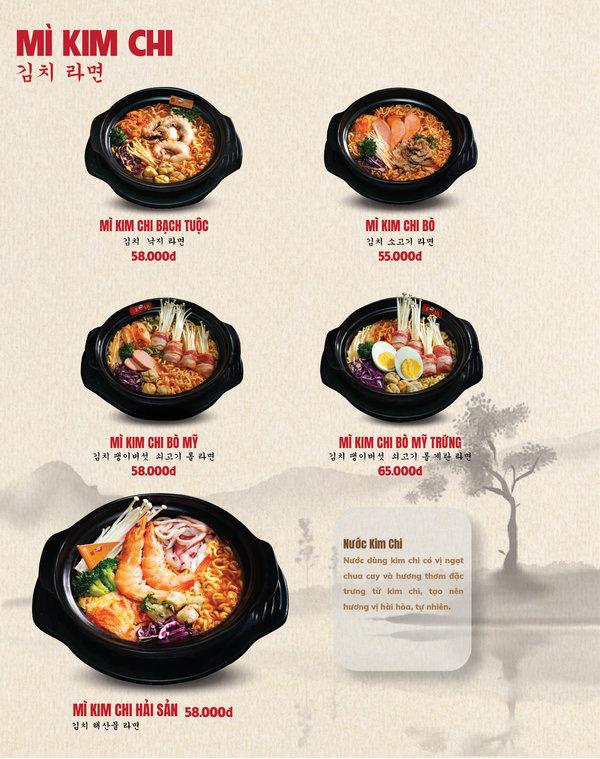 Menu SEOUL Phan Thiết-C63 Lê Duẩn trang 1