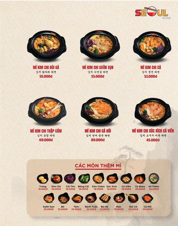 Menu SEOUL Phan Thiết-C63 Lê Duẩn trang 2
