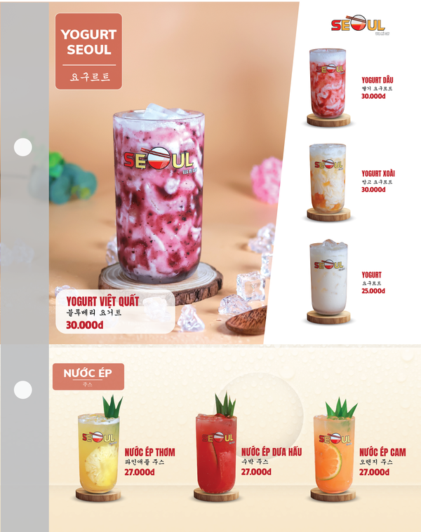 Menu SEOUL Cai Lậy trang 16
