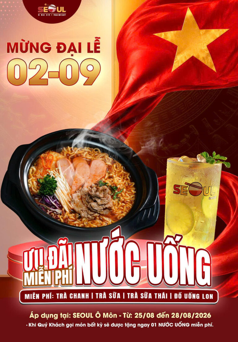 Chào đón Đại Lễ – Ưu đãi tưng bừng! – SEOUL Ô MÔN