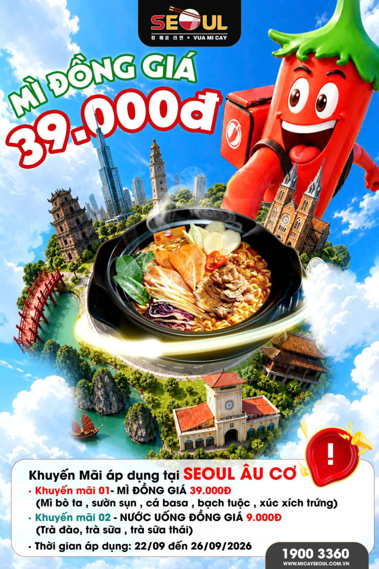 Bản tin vui – tuần tới có deal – SEOUL ÂU CƠ