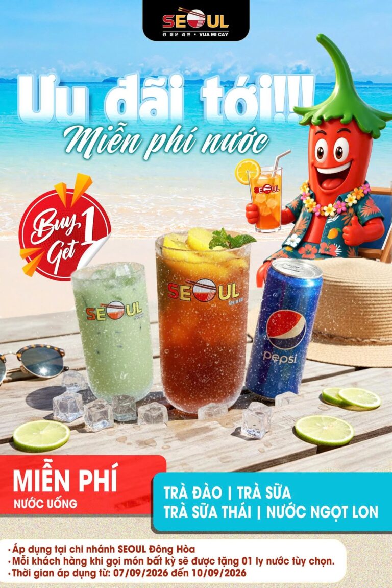 Menu Mới – ưu đãi tới! – SEOUL ĐÔNG HÒA