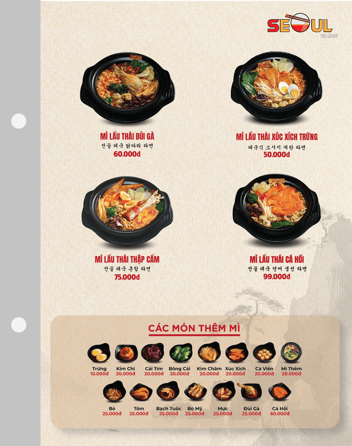 Menu SEOUL Nguyễn Tri Phương (Đà Nẵng) trang 4