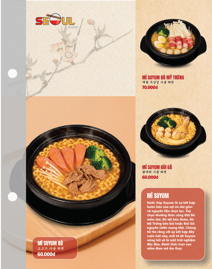 Menu SEOUL Nguyễn Tri Phương (Đà Nẵng) trang 6