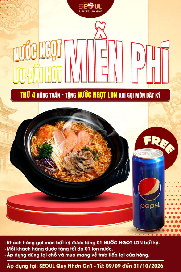 Thứ 04 vui vẻ – ghé SEOUL nha! – SEOUL QUY NHƠN CN1