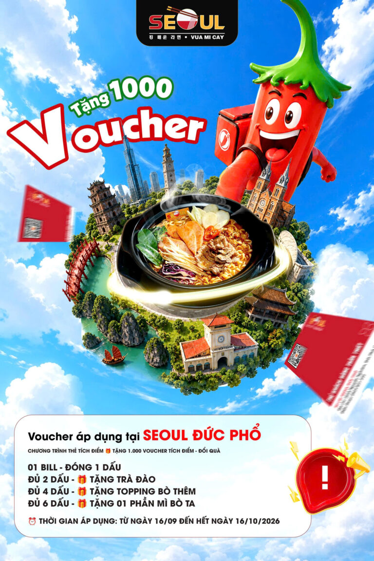 Voucher trao tay – Quà hay chờ sẵn! – SEOUL ĐỨC PHỔ
