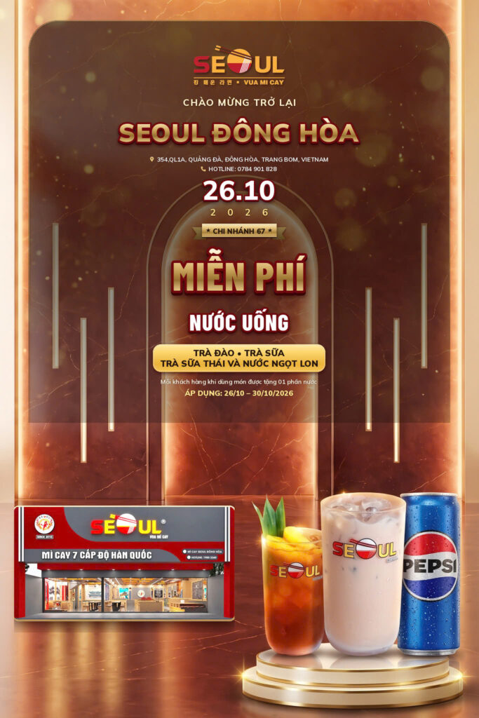 Mừng diện mạo mới – ưu đãi siêu hời!  – SEOUL ĐÔNG HÒA