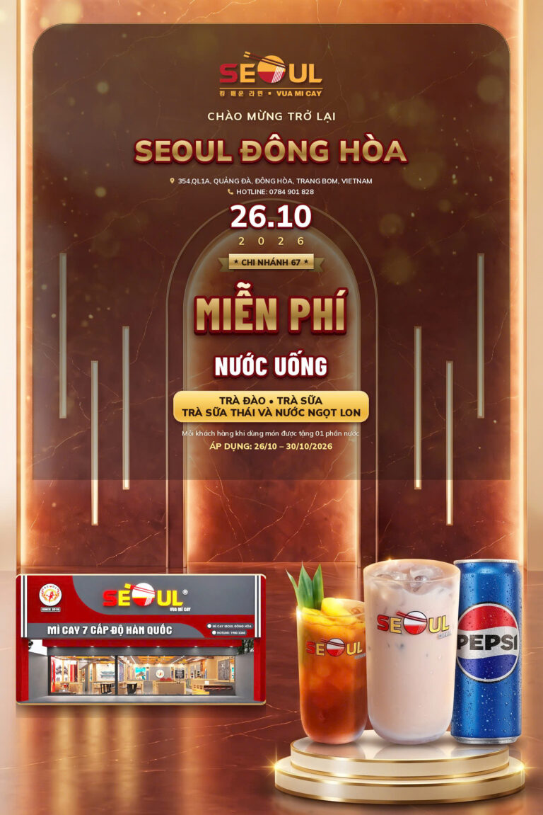 Mừng diện mạo mới – ưu đãi siêu hời!  – SEOUL ĐÔNG HÒA