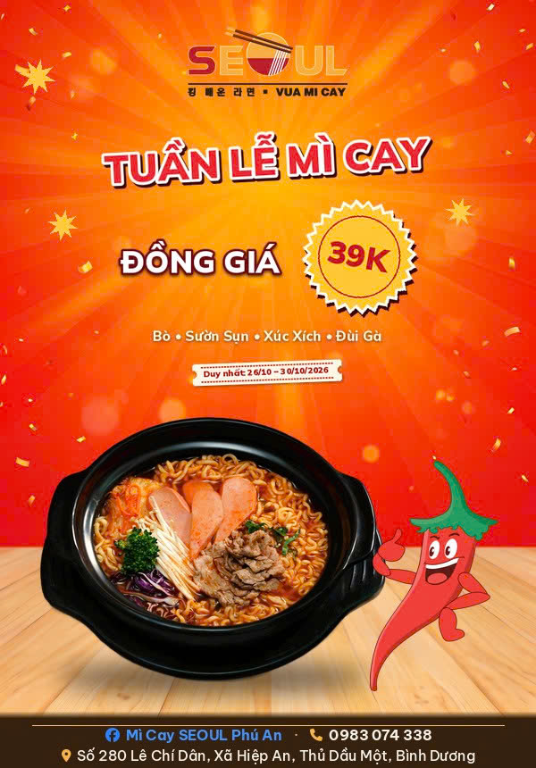 Cuối tháng lương về – deal xịn phủ phê! – SEOUL PHÚ AN