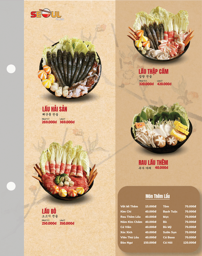 Menu SEOUL Tân Túc trang 6