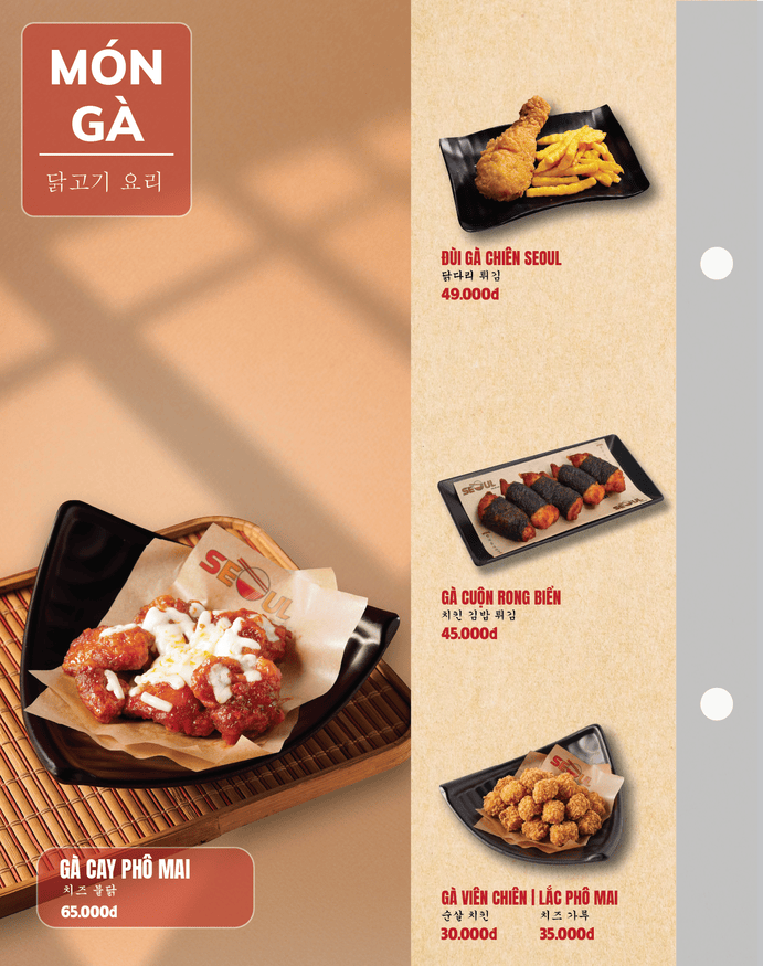 Menu SEOUL Tân Túc trang 11