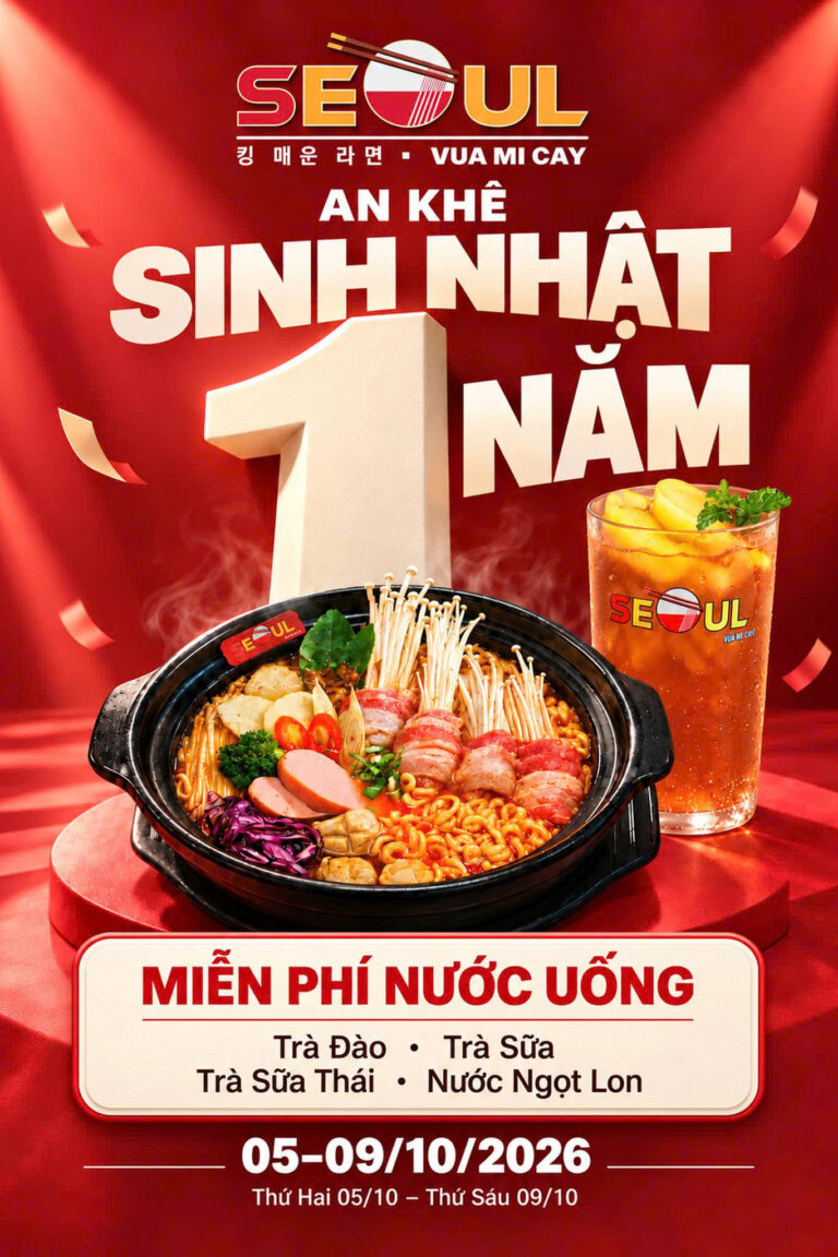 Đại tiệc ưu đãi – mừng Sinh Nhật 01 tuổi! – SEOUL AN KHÊ
