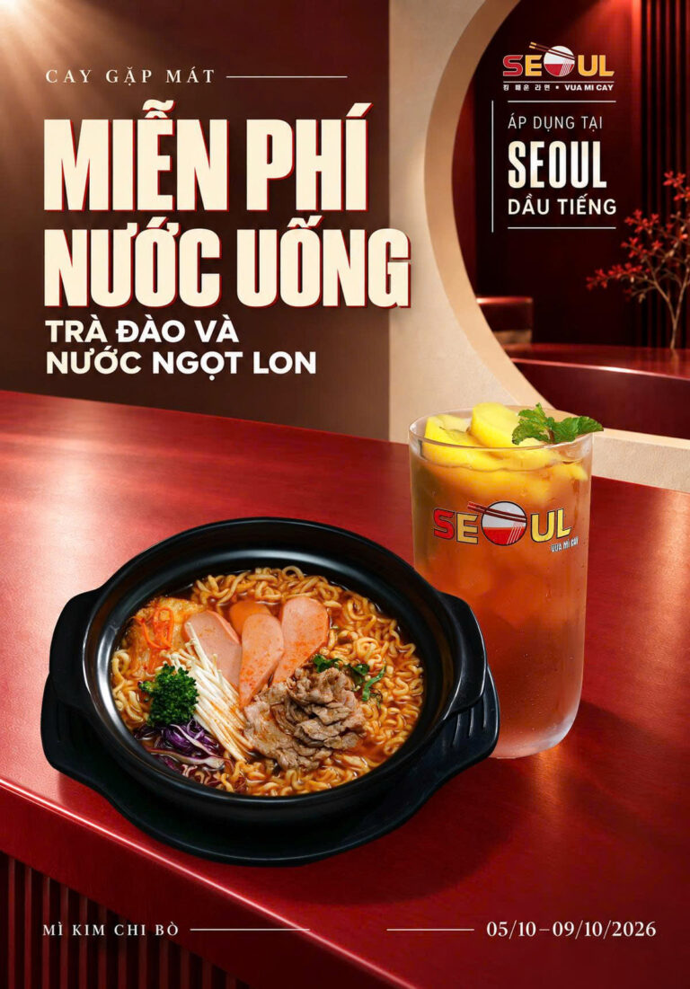 Tháng 10 này, ưu đãi rộn ràng tại SEOUL DẦU TIẾNG!