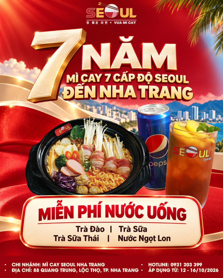 Ưu đãi tưng bừng – mừng sinh nhật 07 tuổi! – SEOUL NHA TRANG CN1