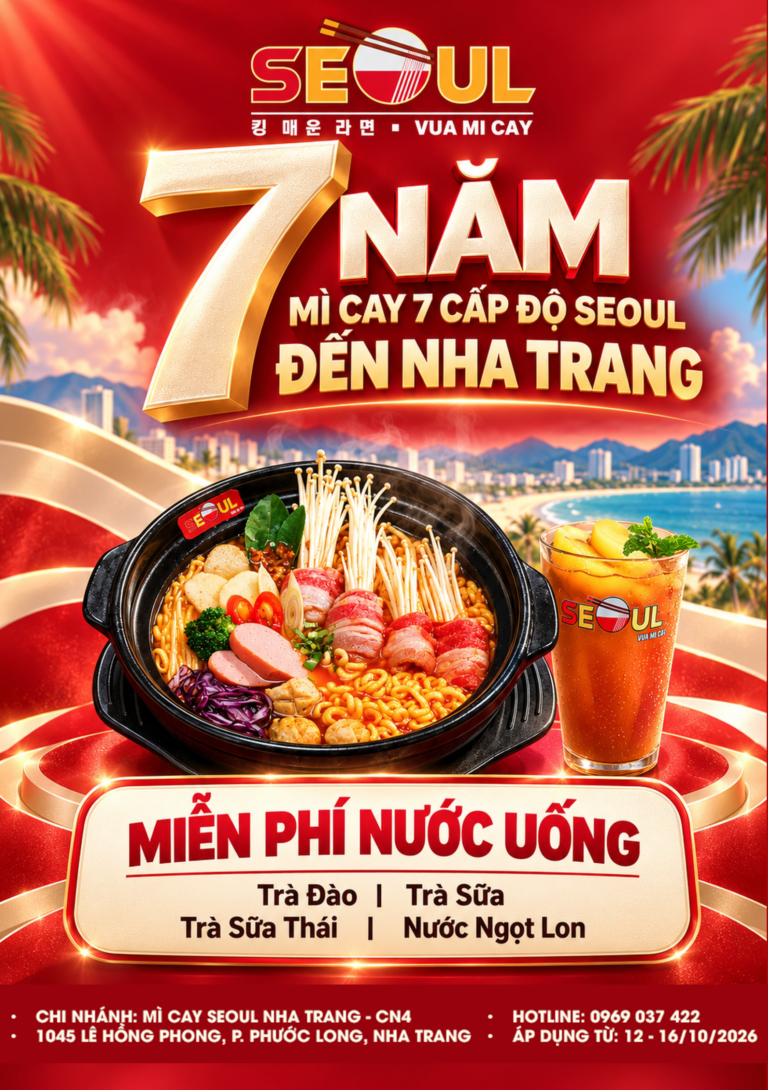 Ưu đãi tưng bừng – mừng sinh nhật 07 tuổi! – SEOUL NHA TRANG CN4